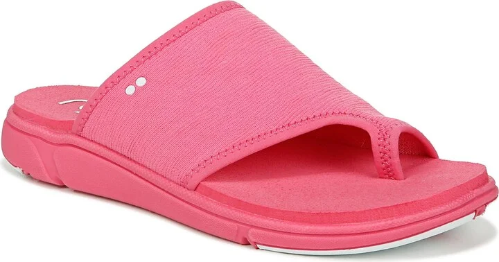 Ryka Womens Margo Thong Slide Pink 7 W