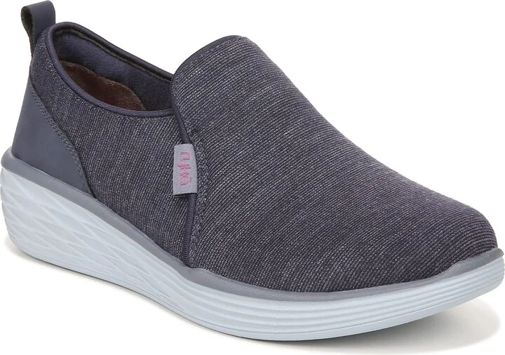 Ryka Womens Natalie Slip On Sneakers Blue 7 M