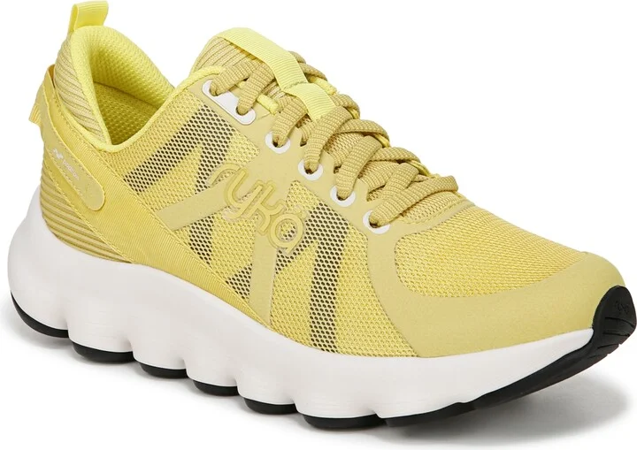 Verdant Yellow Mesh,faux Leather
