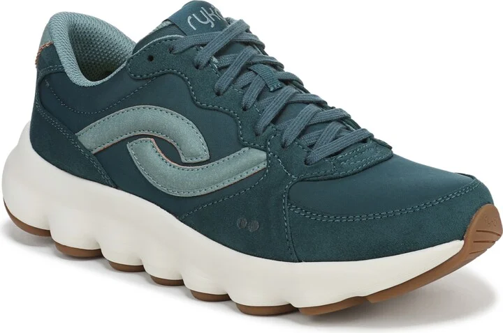 Ryka Women's Podflow Retro Lace Up Walking Sneakers