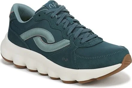 Ryka Women's Podflow Retro Walking Shoes Deep Sea Green Mesh Fabric 7.5 W