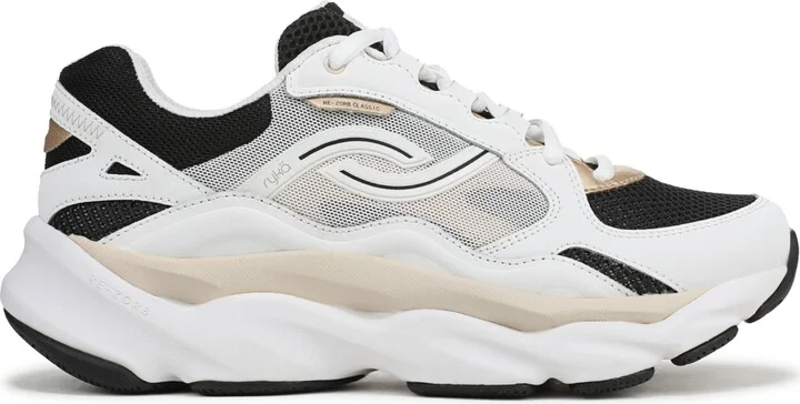 Ryka Women's Rezorb Max Classic Lace Up Walking Sneakers - Flintstone Blue Leather/Mesh - Image 6
