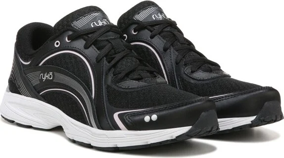 Ryka Women's Sky Walk Walking Shoes Black Blush Leather 6.5 M - Image 2