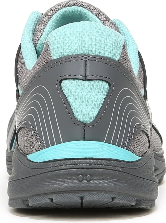 Ryka Women's Sky Walk Walking Shoes - Grey/Aqua Mesh/Leather - Image 3