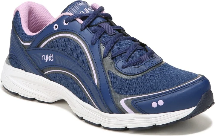 Navy,lavender Mesh,leather