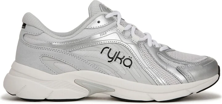 Ryka Women's Skylift Lace Up Walking Sneakers - Gold Metallic Mesh/Leather/Faux Leather - Image 6
