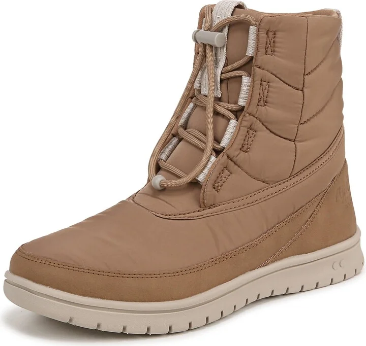 Ryka Womens Solace Lace-Up Short Boots WALNUT BROWN 6 W