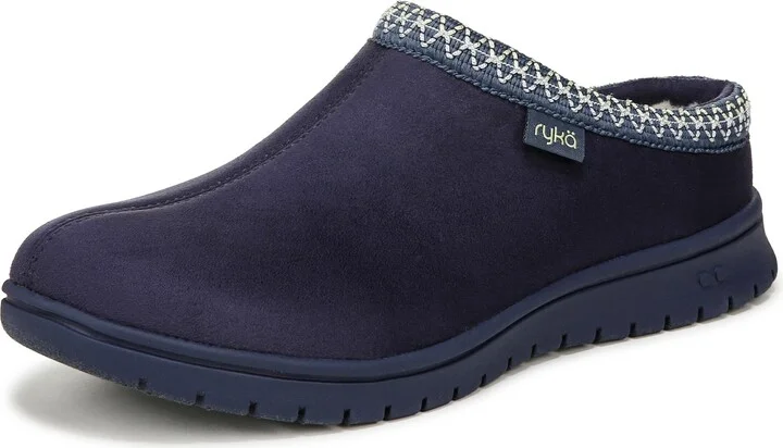 Ryka Womens Stellar Mule Academy Blue Microfiber 12 M