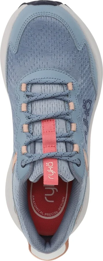 Ryka Women's Treetop Trail Walking Sneakers - Ashley Blue Leather/Mesh - Image 4
