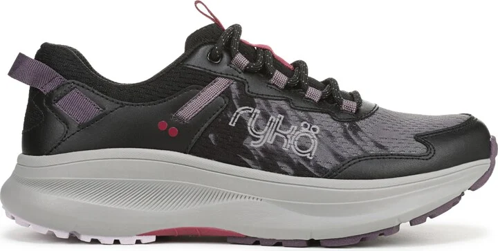 Ryka Women's Treetop Trail Walking Sneakers - Ashley Blue Leather/Mesh - Image 6