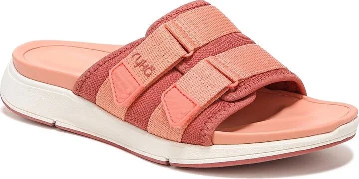 Ryka Women's Tribute Recovery Slide Sandal Adobe Red 5 M