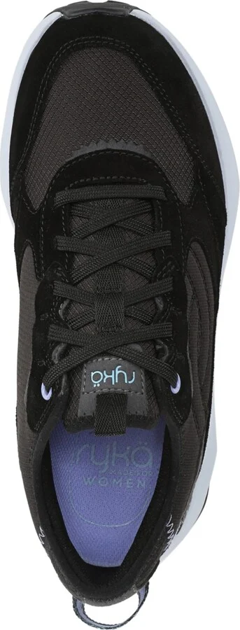 Ryka Women's Upside Tr Water-Repellant Trail Running Sneakers - Black Mesh/Suede/Fabric - Image 5