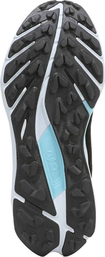 Ryka Women's Upside Tr Water-Repellant Trail Running Sneakers - Black Mesh/Suede/Fabric - Image 6
