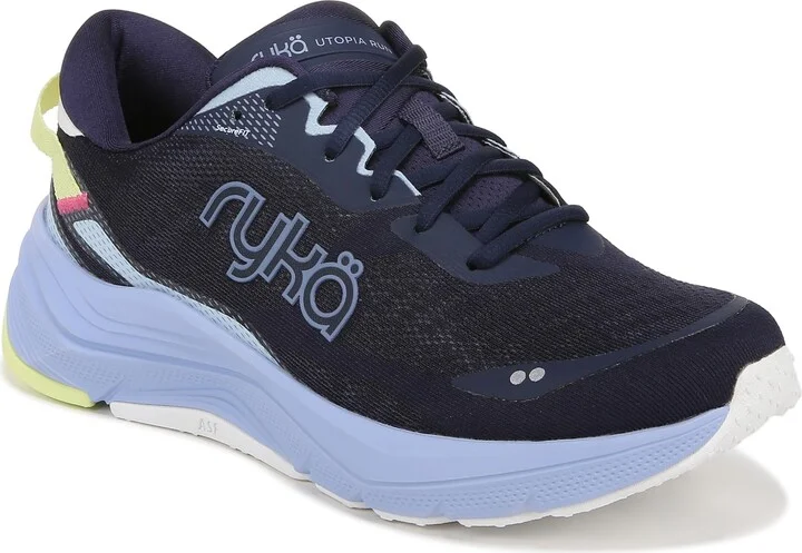 Ryka Womens Utopia Run Road Shoes Academy Blue 8.5 M