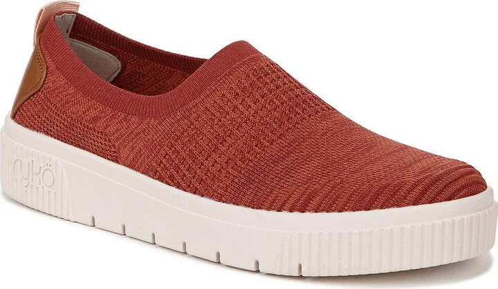 Ryka Womens Vista Slip On Sneakers Red Clay 11 M