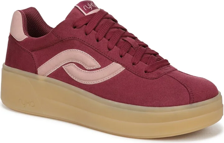 Berry Red Microsuede