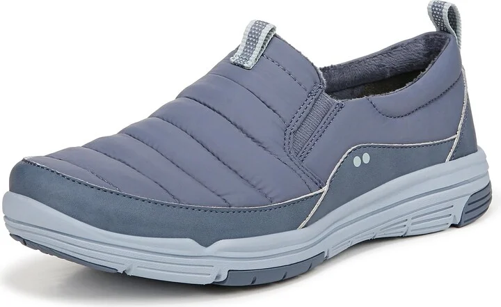 Ryka Womens Women's Ava Slip On Sneaker Flintstone Blue Fabric 5.5 M
