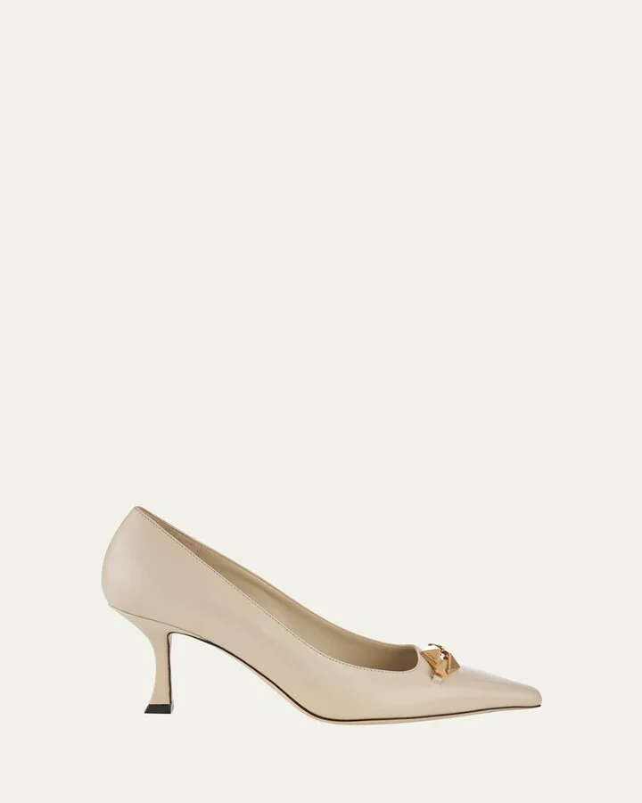 Ryker Leather Chain Pumps