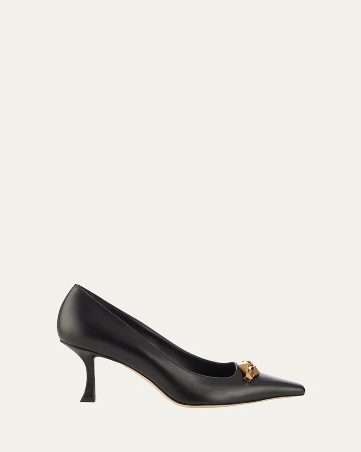Ryker Leather Chain Pumps