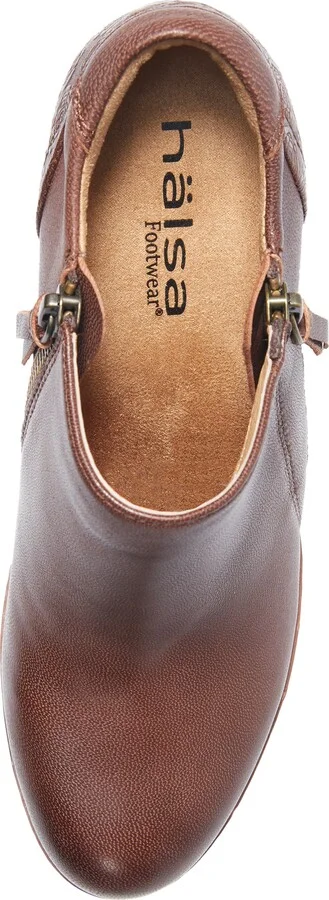 Rylee Floral Embossed Leather Bootie - Image 3