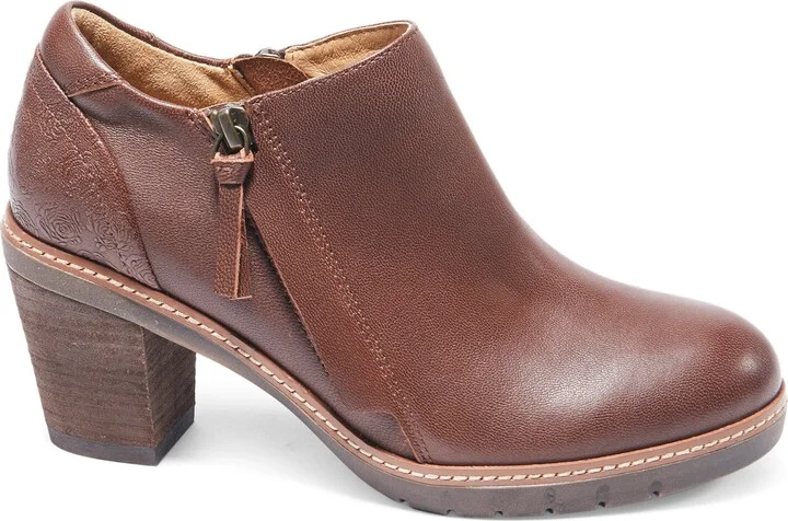 Rylee Floral Embossed Leather Bootie