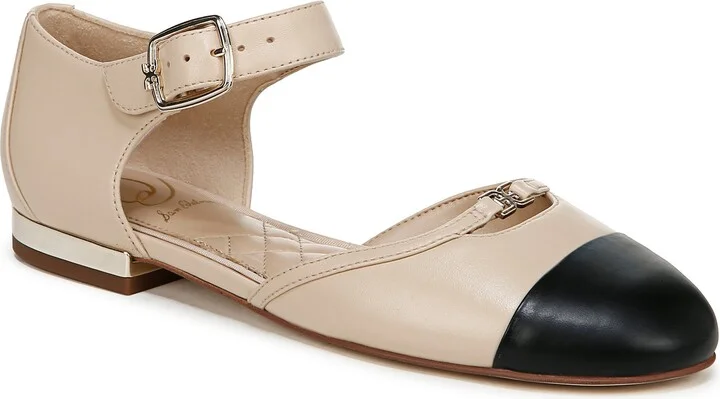Rylie Ankle Strap Cap Toe Flat