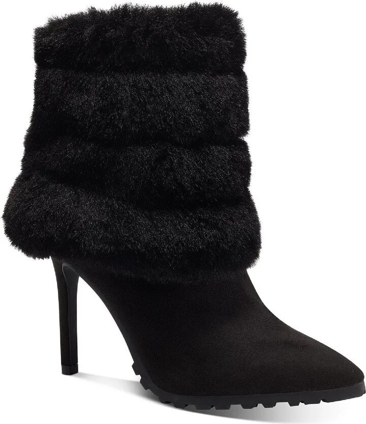 Rylie Womens Padded Insole Pointed Toe Ankle Boots