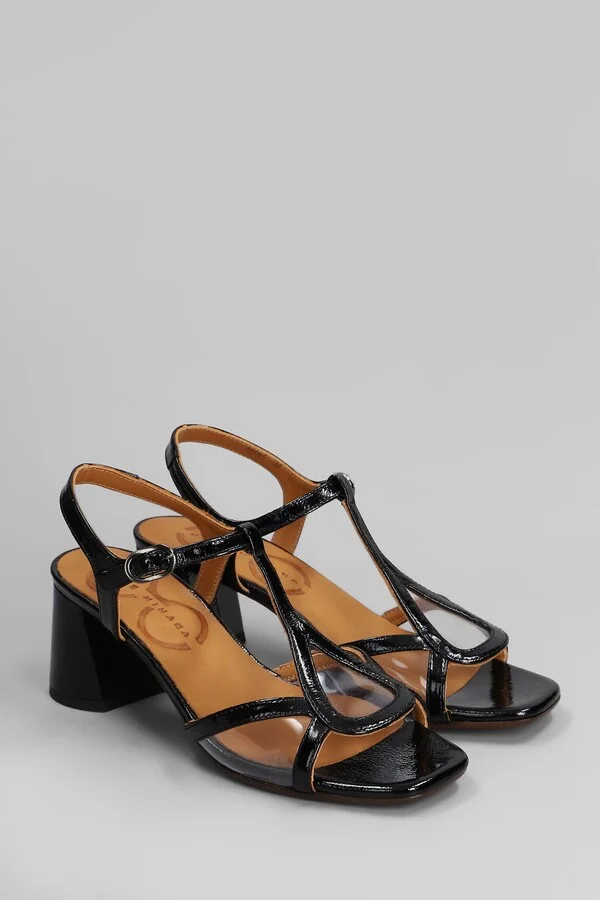 Ryona Sandals In Black Leather - Image 2