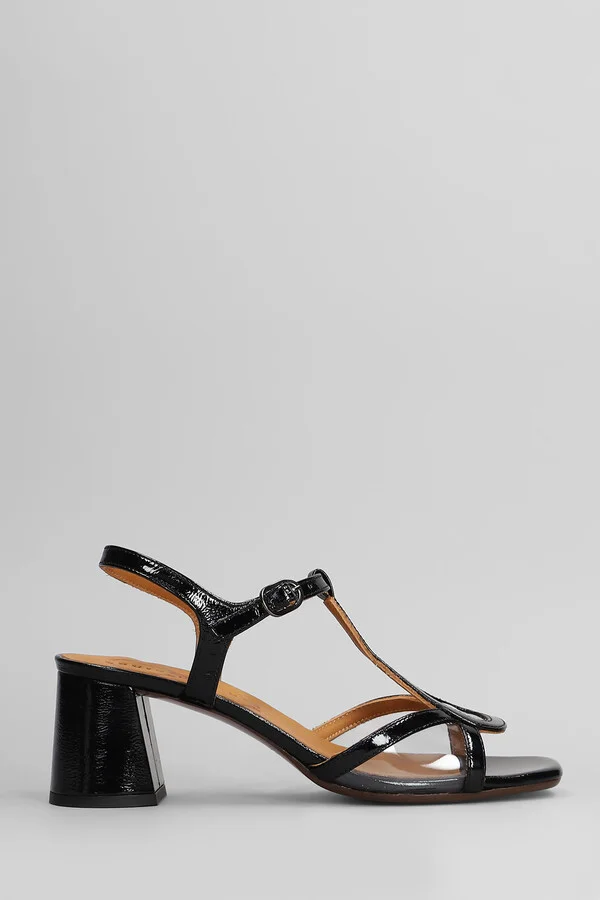 Ryona Sandals In Black Leather