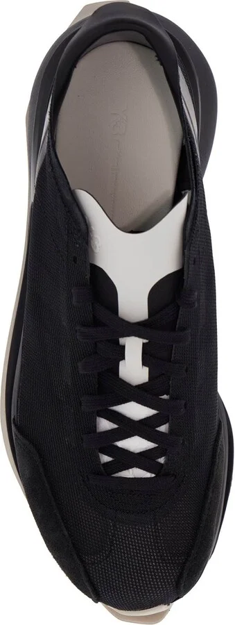 S-gendo Run Black Fabric And Leather Running Sneakers - Image 2