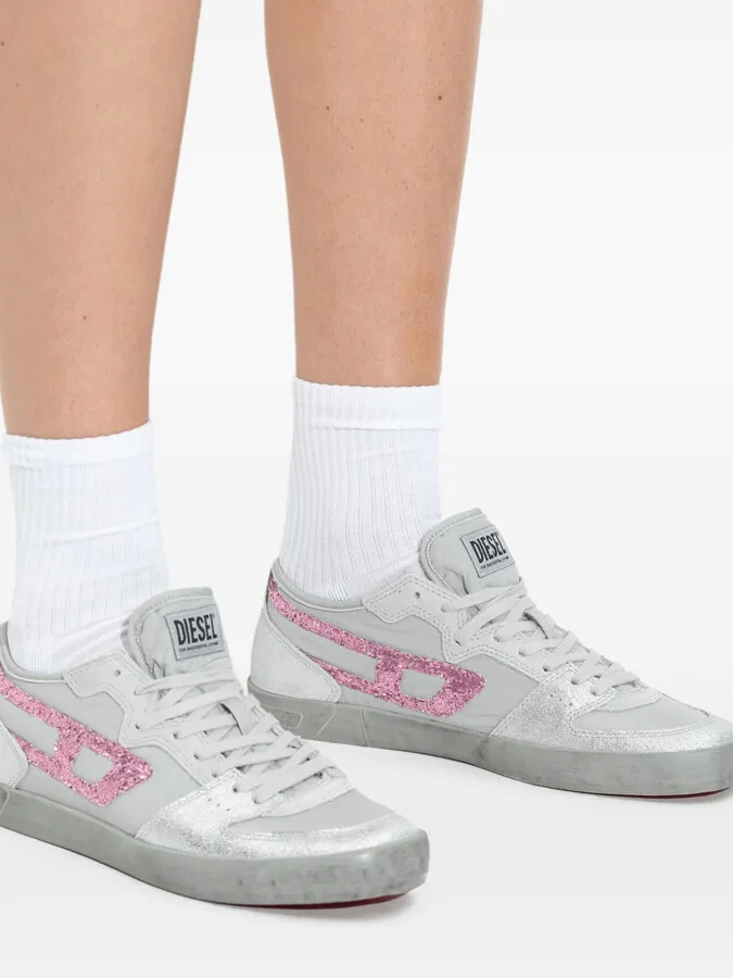 S-Leroji glitter-stripe sneakers - Image 4