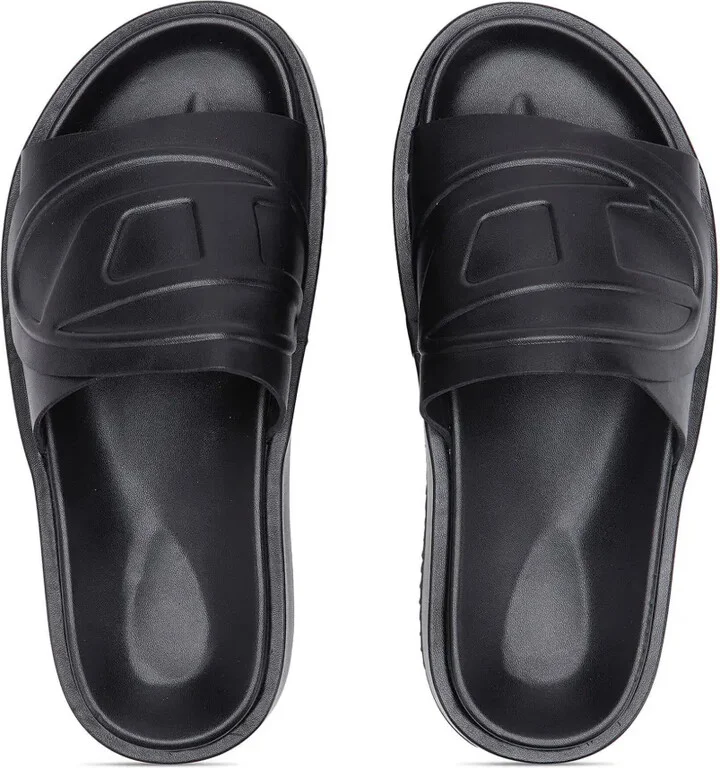 Sa-Slide D Oval W logo-embossed slides - Image 4