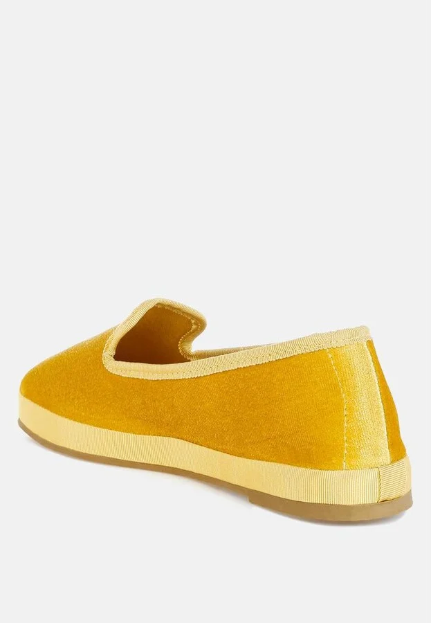 Saba Velvet Round Toe Slip-On Loafers - Image 3