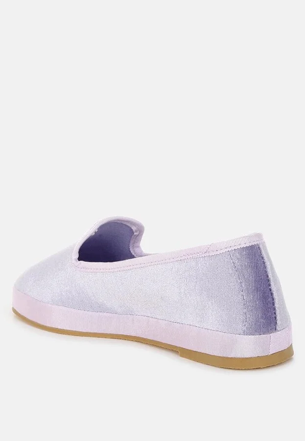 Saba Velvet Round Toe Slip-On Loafers - Image 5