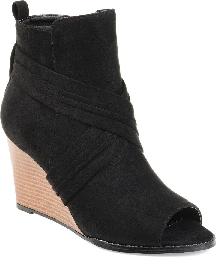 Sabeena Wedge Peep Toe Bootie