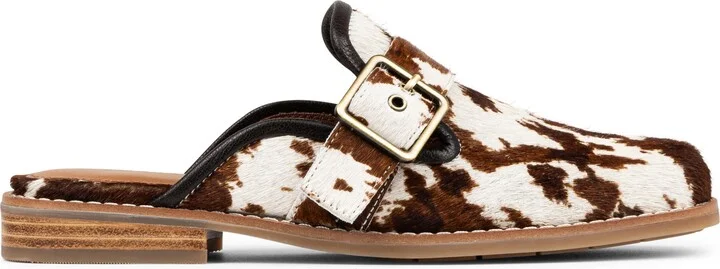 Sabel Genuine Calf Hair Buckle Mule - Image 3
