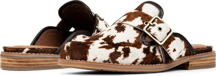 Sabel Genuine Calf Hair Buckle Mule - Image 7