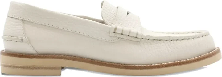 Sabela pebble-leather loafers