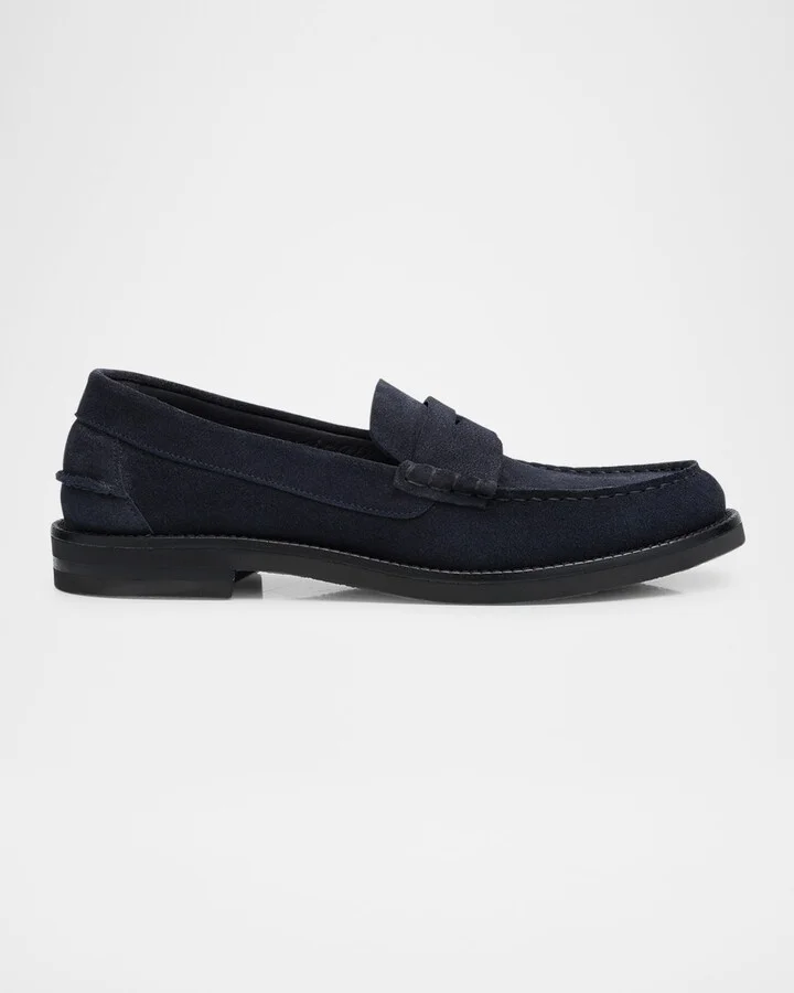 Sabela Suede Penny Loafers