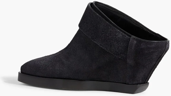 Sabot brushed-leather wedge mules - Image 3