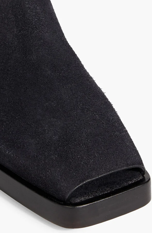 Sabot brushed-leather wedge mules - Image 4