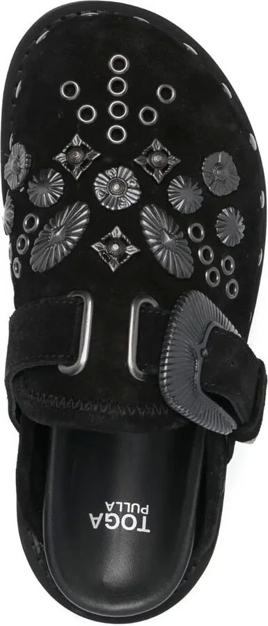Sabot metal suede mules - Image 4