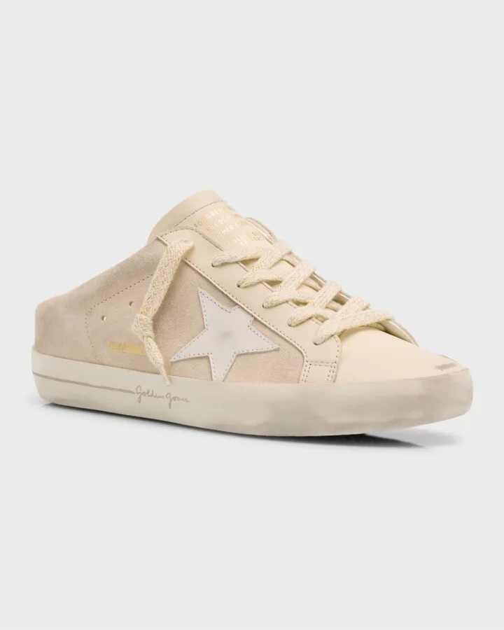 Sabot Mixed Leather Slide Sneakers - Image 2