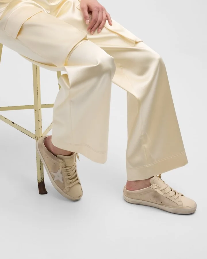 Sabot Mixed Leather Slide Sneakers - Image 5
