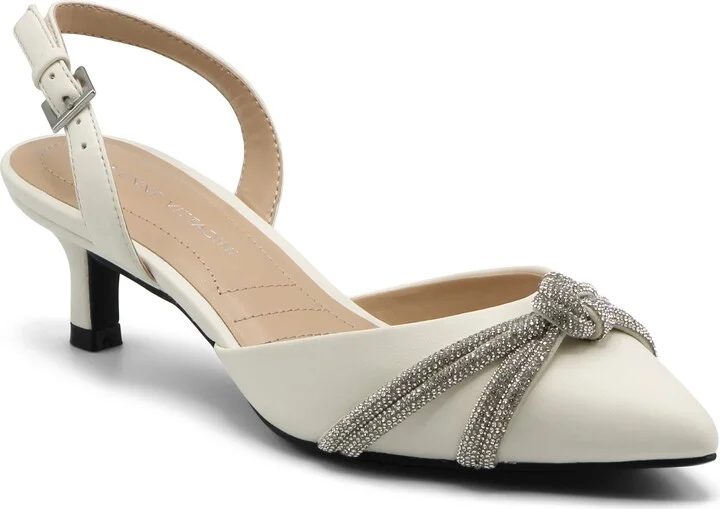 Sabriel Rhinestone Bow Pump
