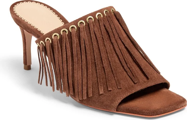 Sabrina Fringe Slide Sandal