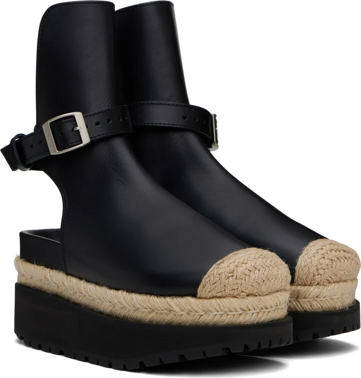 sacai Black Jodphur Boots - Image 4