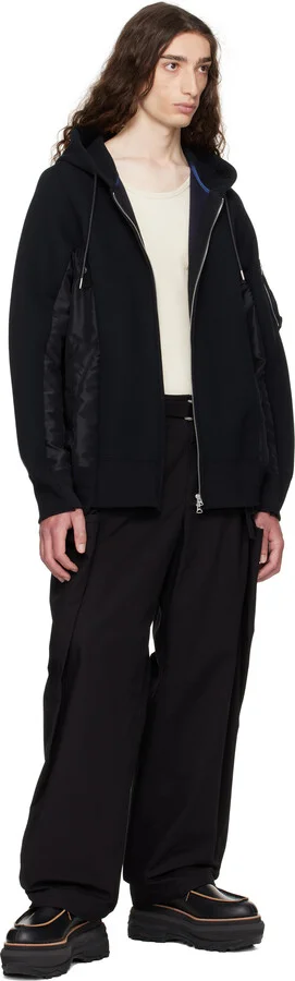 sacai Black Leather Loafers - Image 5