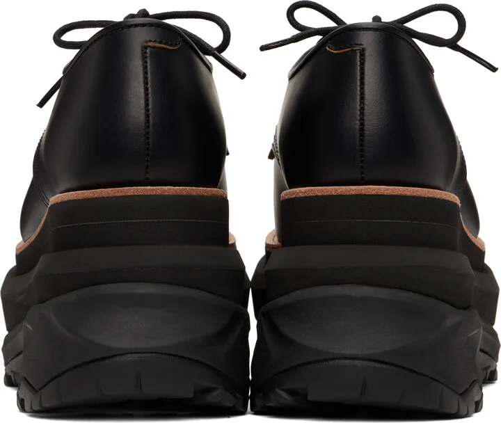 sacai Black Leather Oxfords - Image 2