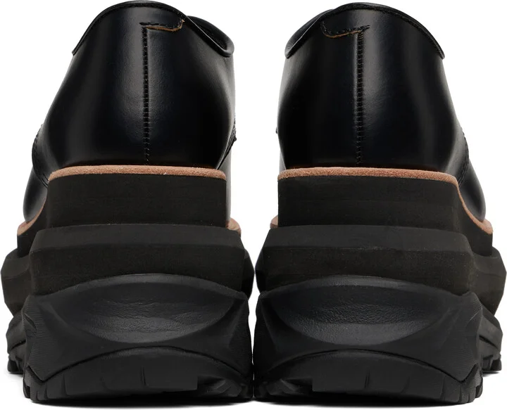 sacai Black Leather Oxfords - Image 2